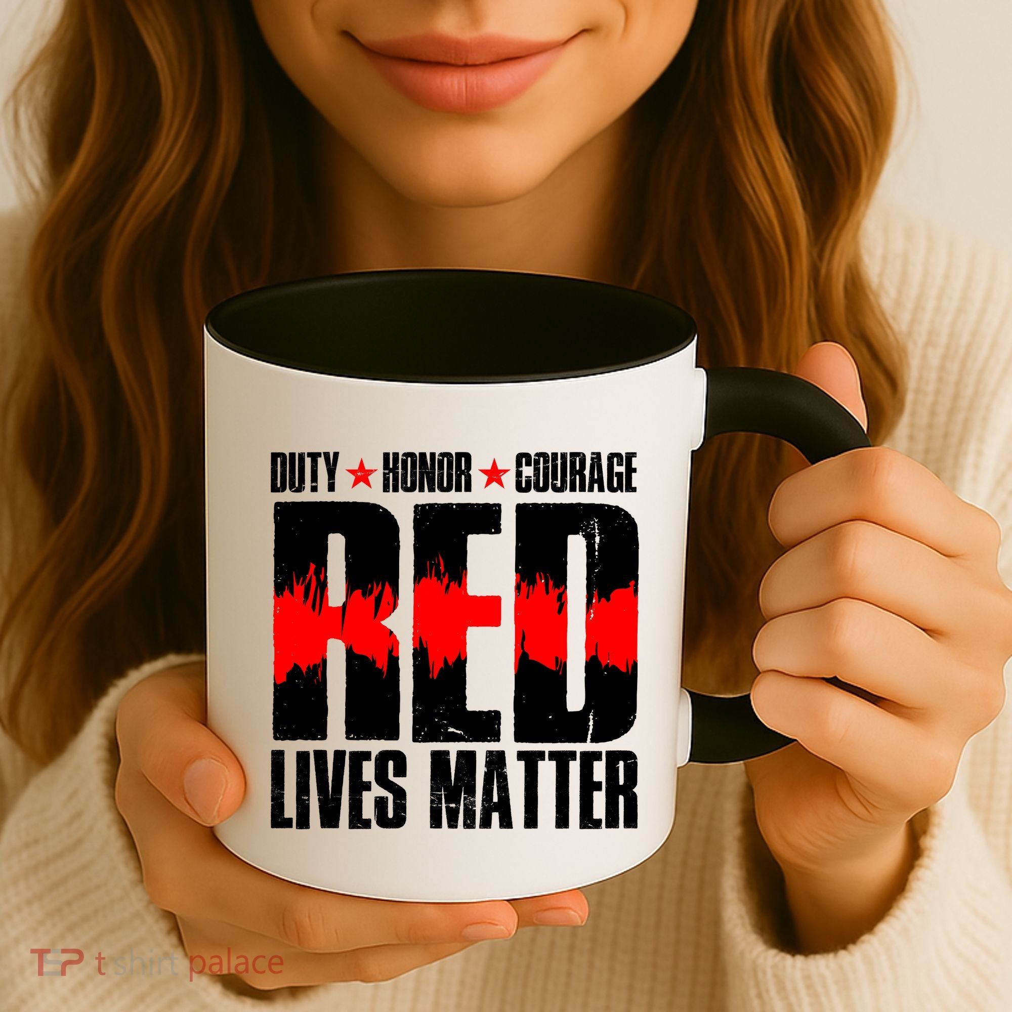 Red Lives Matter Coffee Mug