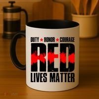 Red Lives Matter Coffee Mug thumb 4