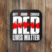 Red Lives Matter Coaster thumb 0