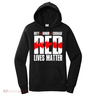 Red Lives Matter Women's Hoodie