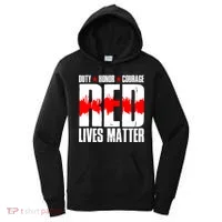 Red Lives Matter Women's Hoodie thumb 0
