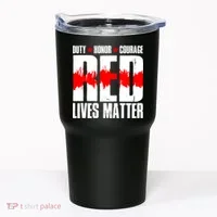 Red Lives Matter Tumbler thumb 0