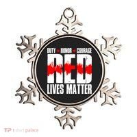 Red Lives Matter Ornament thumb 0