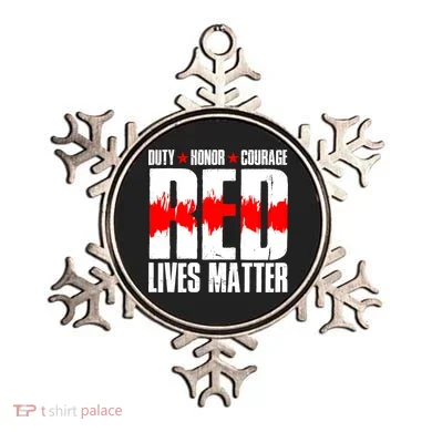 Red Lives Matter Ornament