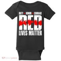 Red Lives Matter Baby Bodysuit thumb 0