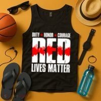 Red Lives Matter Tank Top thumb 4