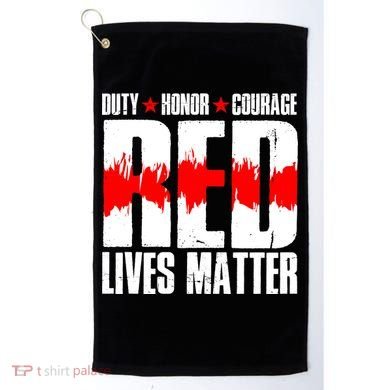 Red Lives Matter Golf Towel