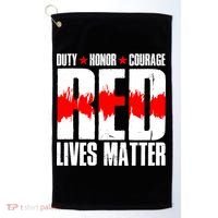 Red Lives Matter Golf Towel thumb 0