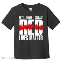 Red Lives Matter Toddler T-Shirt thumb 0