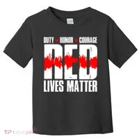 Red Lives Matter Toddler T-Shirt thumb 0