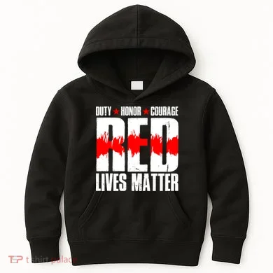 Red Lives Matter Kids Hoodie