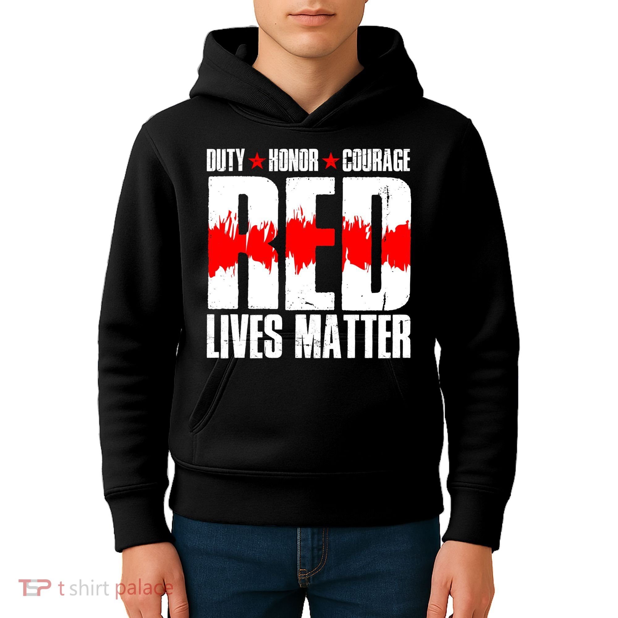 Red Lives Matter Kids Hoodie