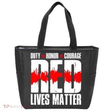 Red Lives Matter Tote Bag