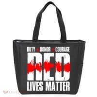 Red Lives Matter Tote Bag thumb 0