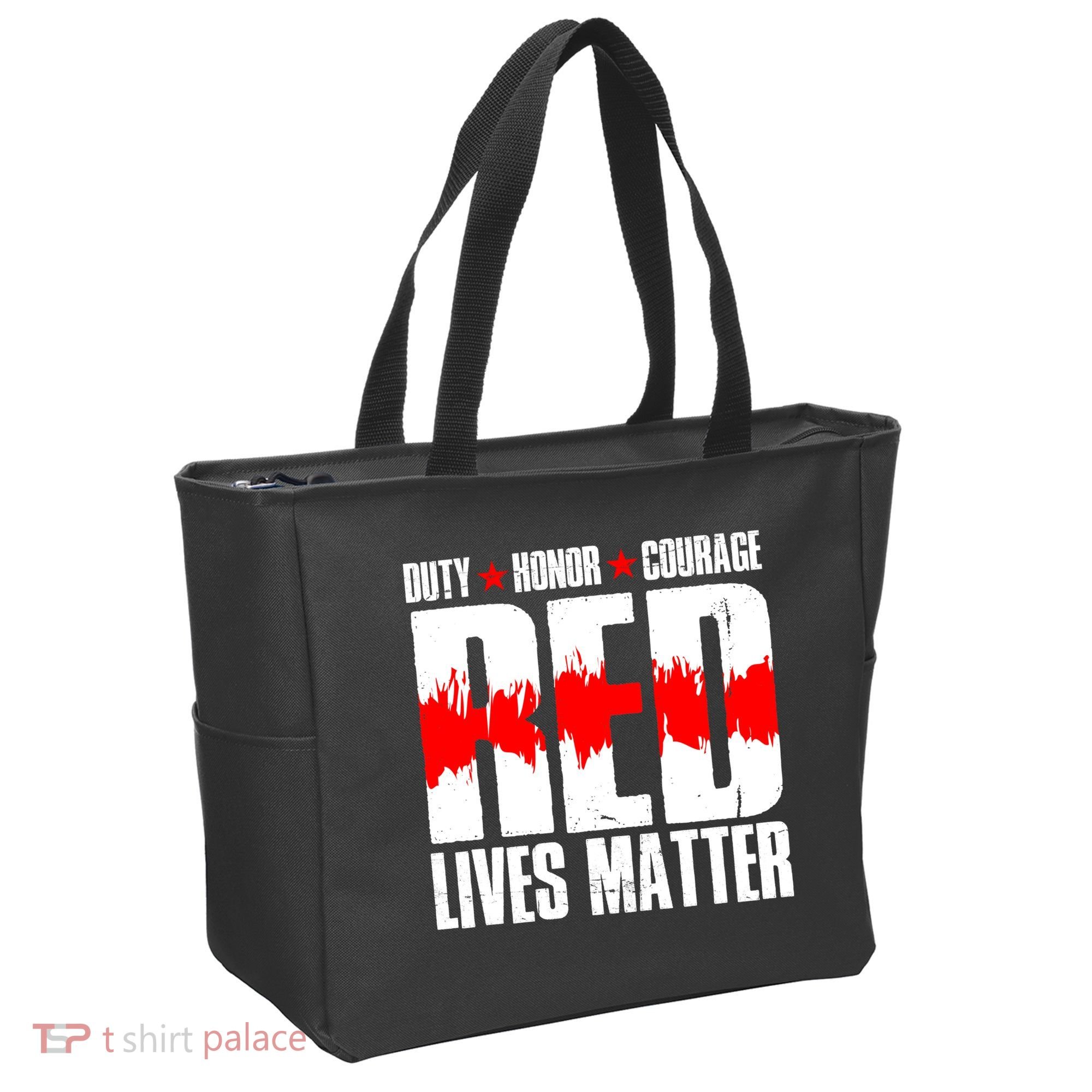 Red Lives Matter Tote Bag