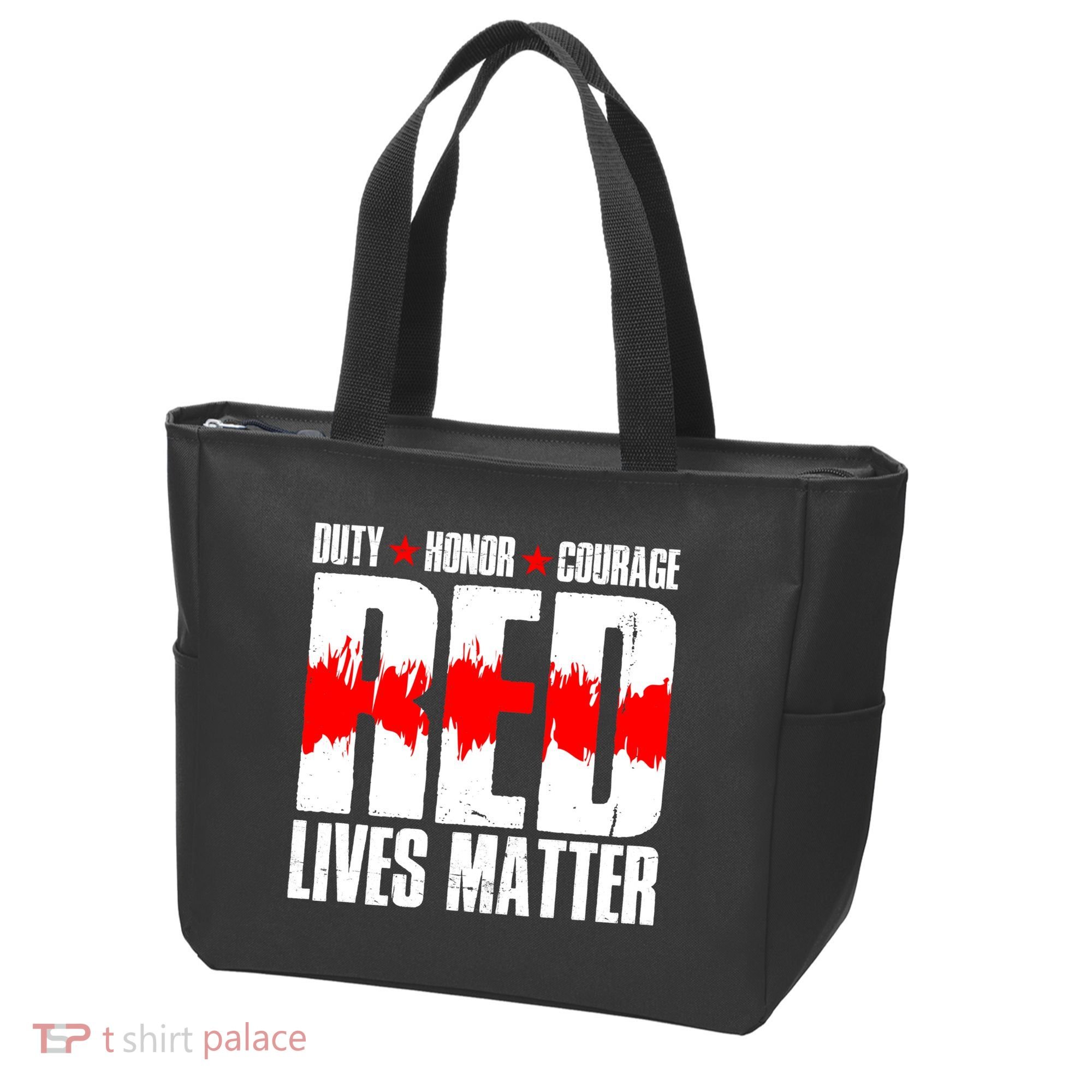 Red Lives Matter Tote Bag