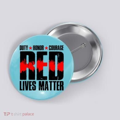 Red Lives Matter Button