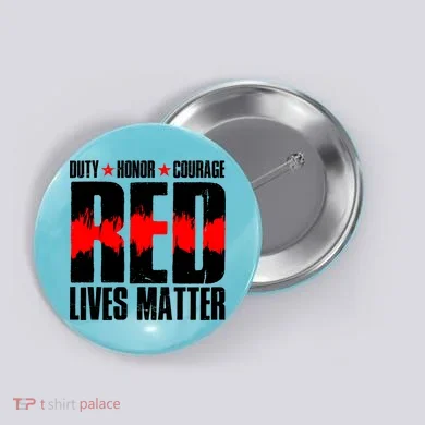 Red Lives Matter Button