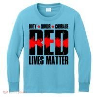 Red Lives Matter Kids Long Sleeve Shirt thumb 0