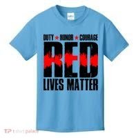 Red Lives Matter Kids T-Shirt thumb 0