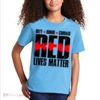 Red Lives Matter Kids T-Shirt thumb 2