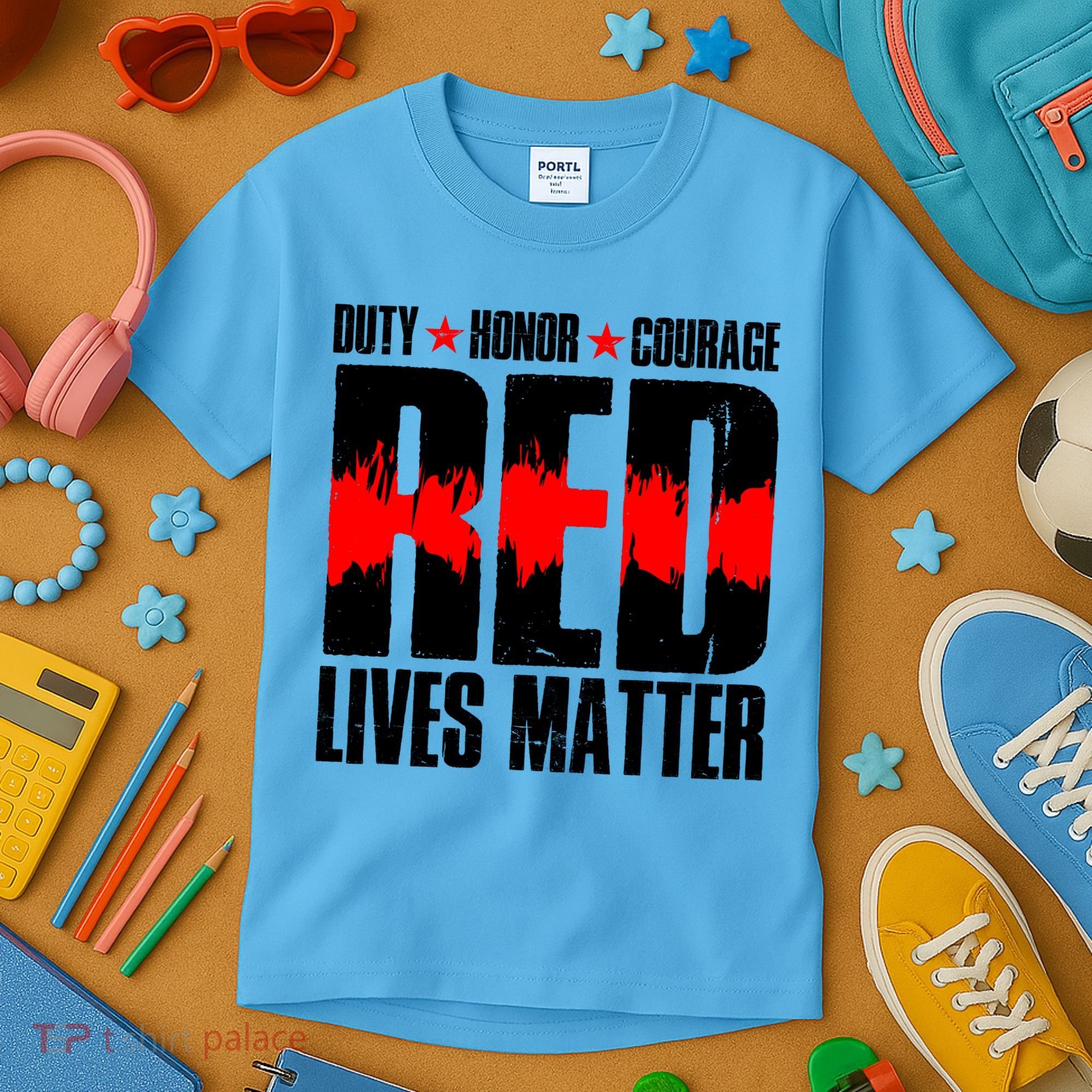 Red Lives Matter Kids T-Shirt