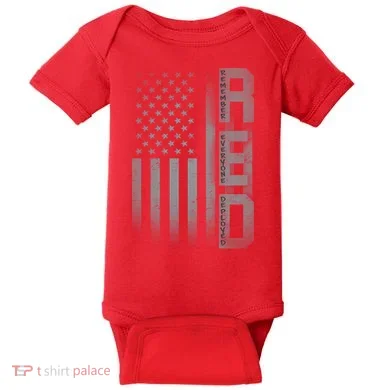 RED Remember Everyone Deployed Baby Bodysuit
