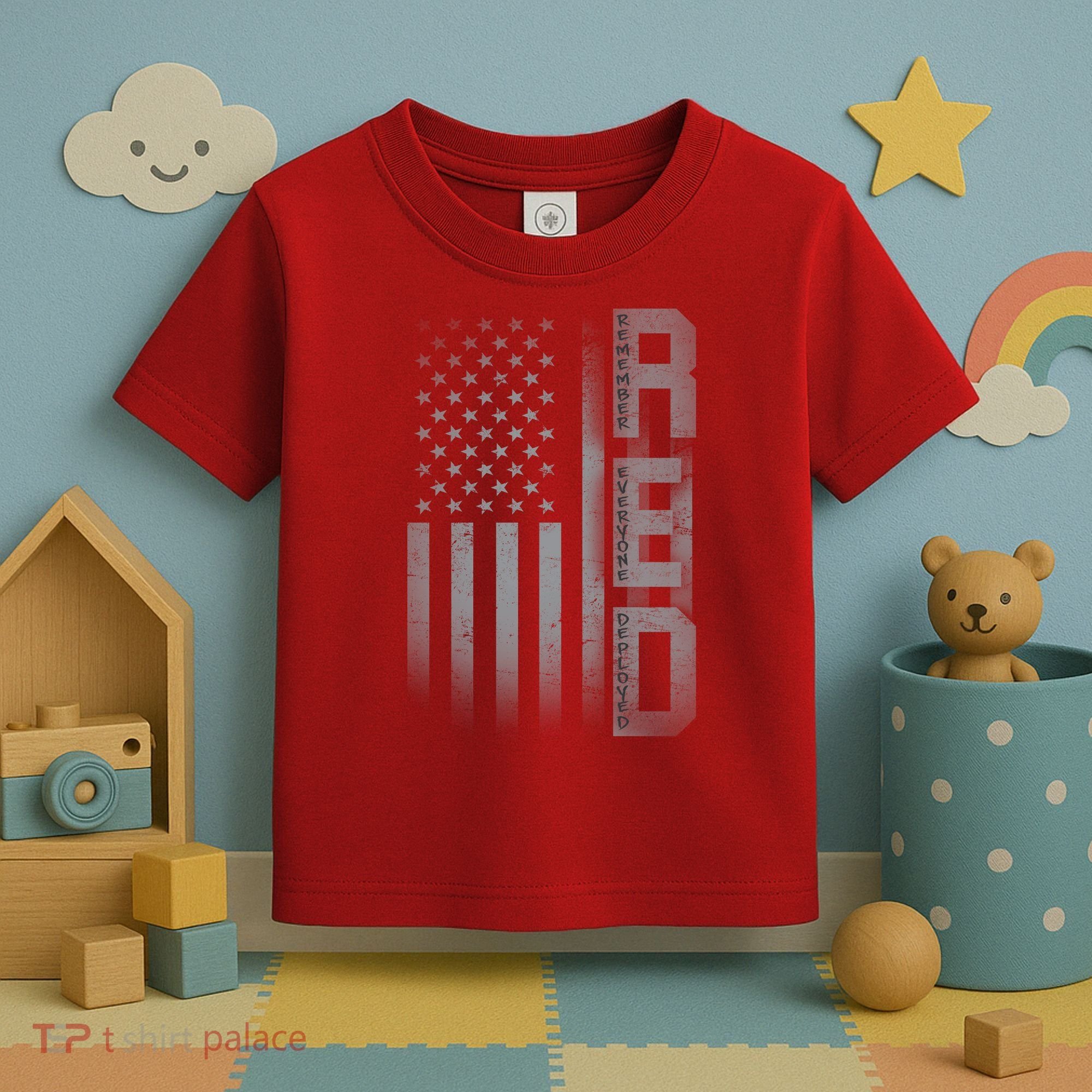 RED Remember Everyone Deployed Toddler T-Shirt