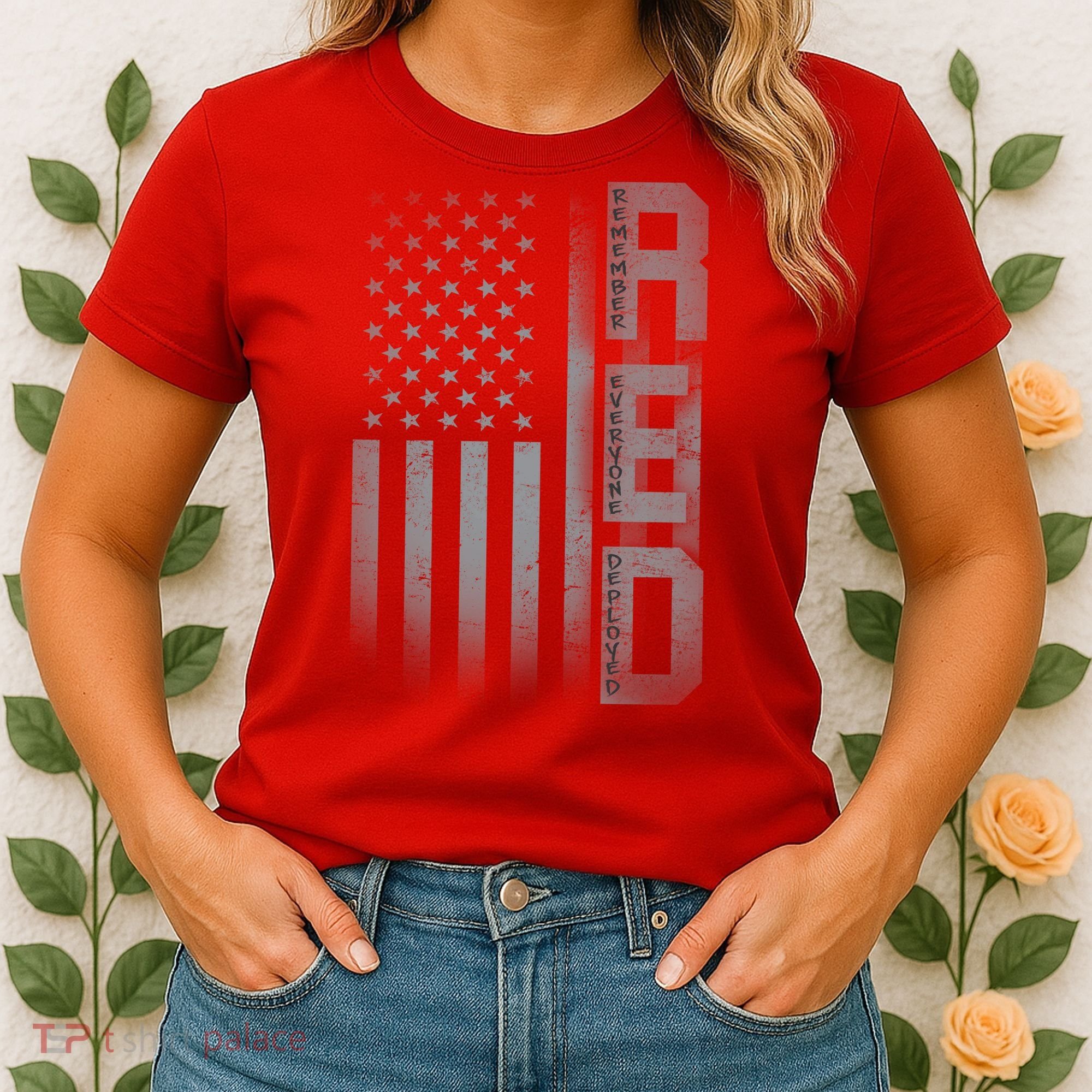 RED Remember Everyone Deployed Women's T-Shirt