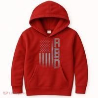 RED Remember Everyone Deployed Kids Hoodie thumb 0
