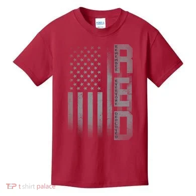 RED Remember Everyone Deployed Kids T-Shirt
