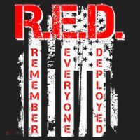 RED Remember Everyone Deployed Distressed Flag Tumbler thumb 3
