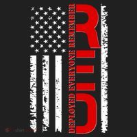 RED Remember Everyone Deployed Distressed US Flag Women's Sweatshirt thumb 2