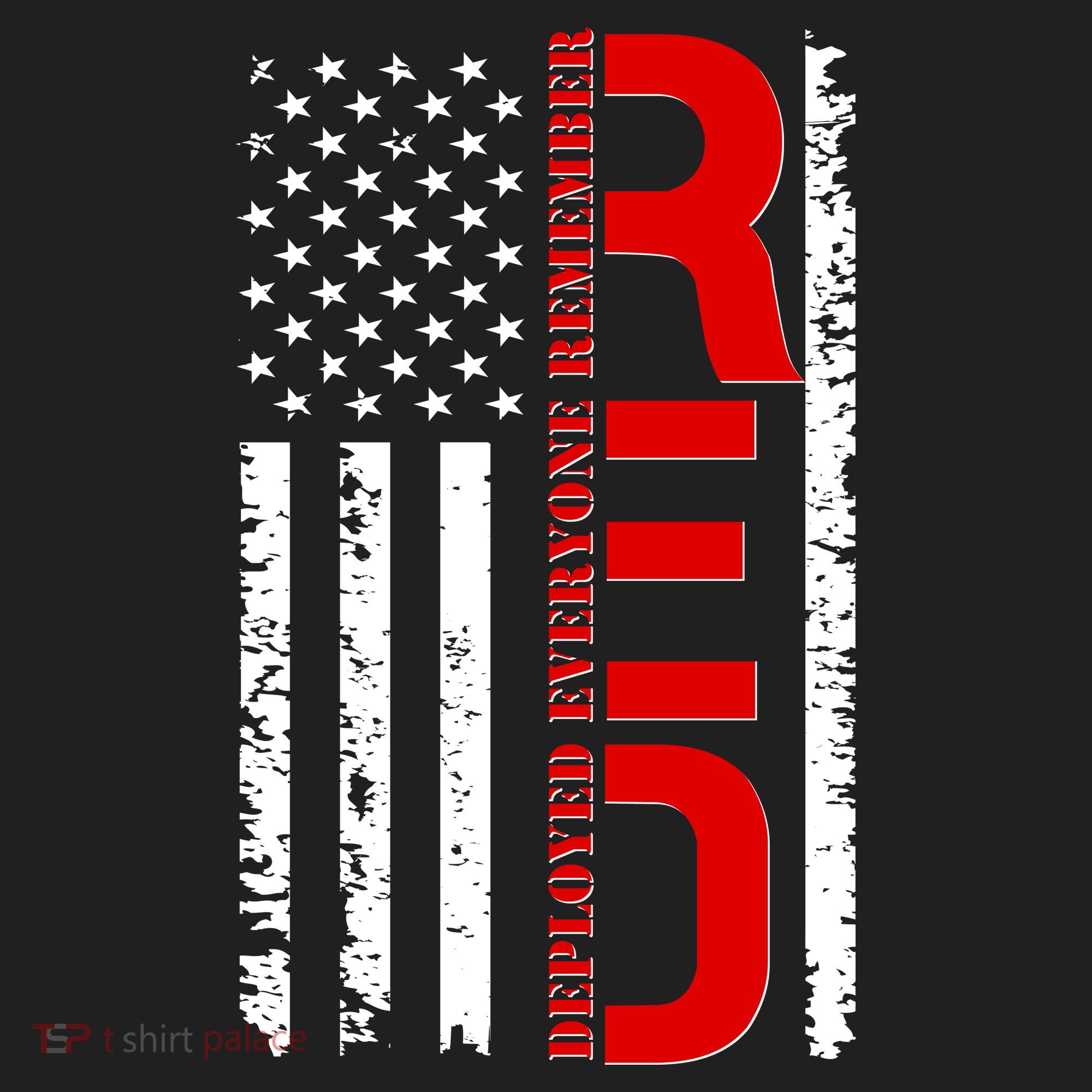 RED Remember Everyone Deployed Distressed US Flag Women's Sweatshirt