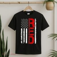RED Remember Everyone Deployed Distressed US Flag T-Shirt thumb 2
