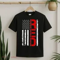 RED Remember Everyone Deployed Distressed US Flag T-Shirt thumb 2