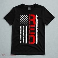 RED Remember Everyone Deployed Distressed US Flag T-Shirt thumb 5
