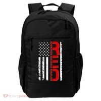 RED Remember Everyone Deployed Distressed US Flag Backpack thumb 0