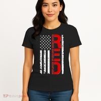 RED Remember Everyone Deployed Distressed US Flag Women's T-Shirt thumb 4