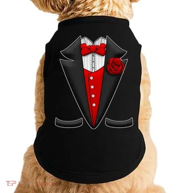 Red Rose Tuxedo Doggie Tank