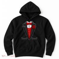 Red Rose Tuxedo Hoodie thumb 0