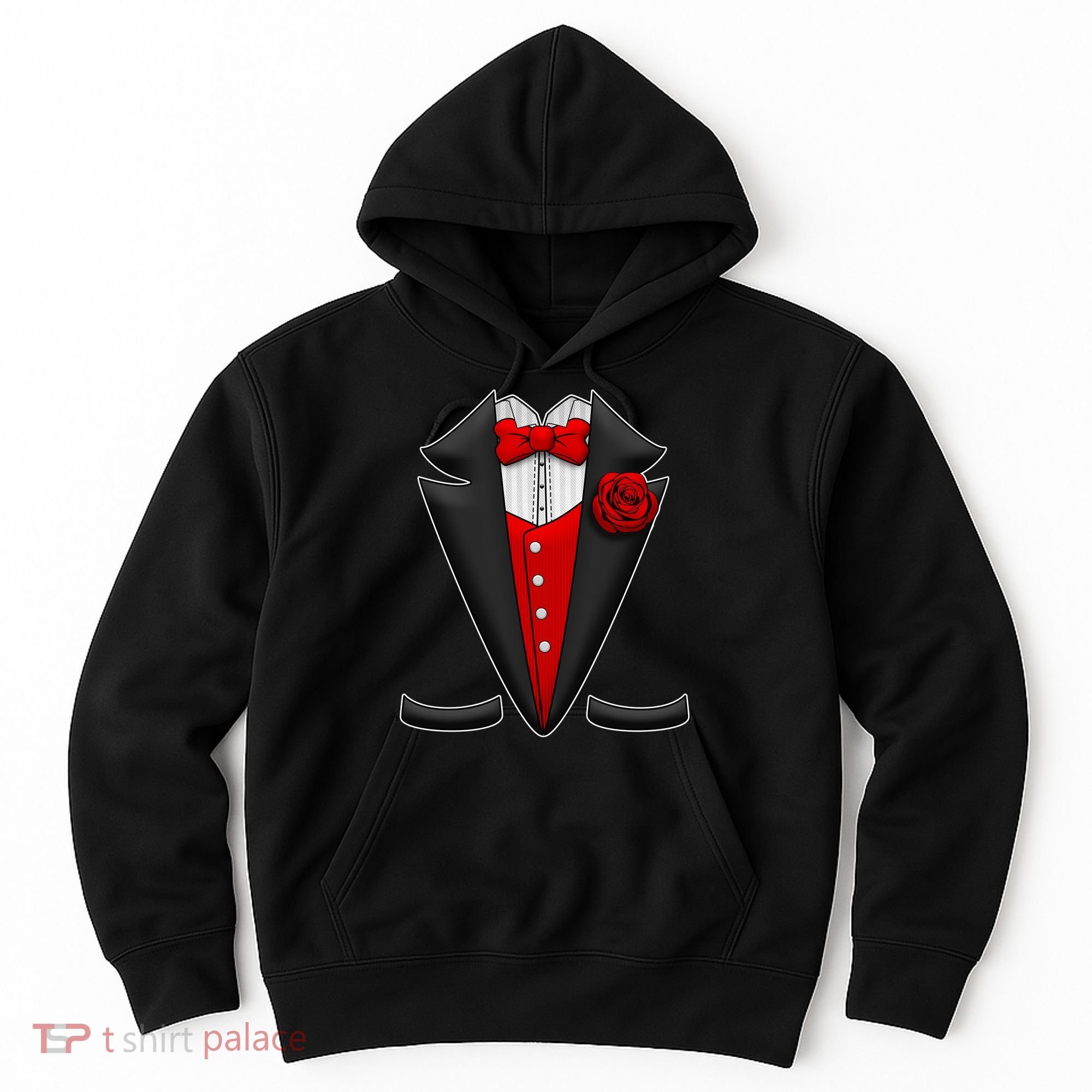 Red Rose Tuxedo Hoodie