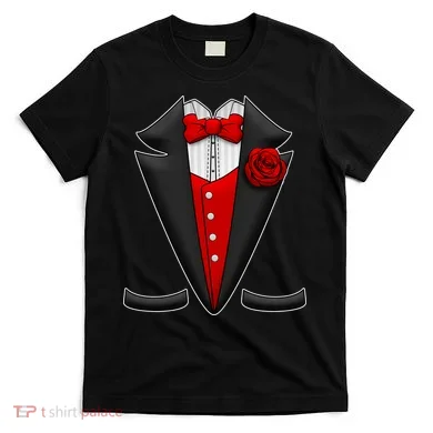 Red Rose Tuxedo T-Shirt