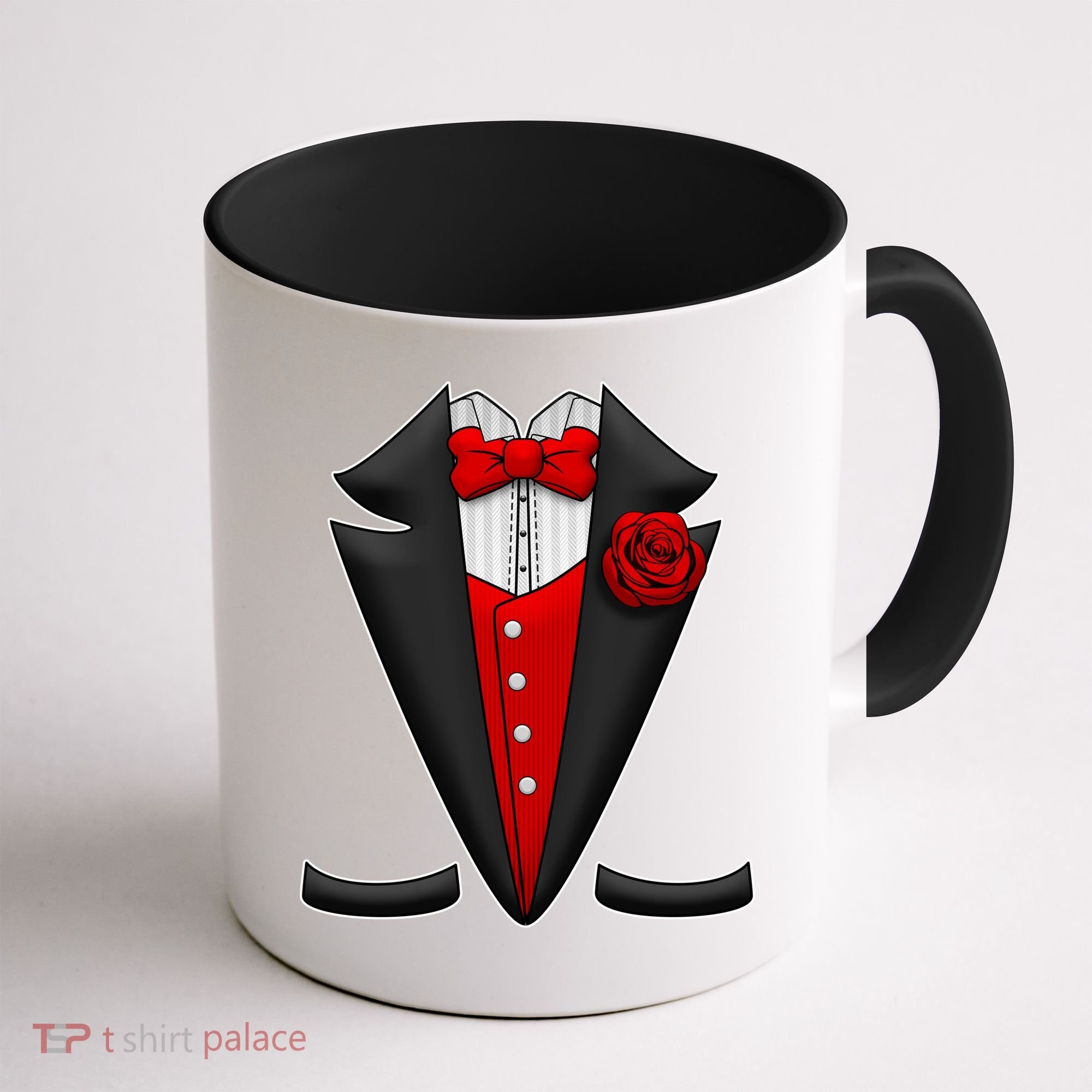 Red Rose Tuxedo Coffee Mug