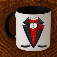 Red Rose Tuxedo Coffee Mug thumb 2