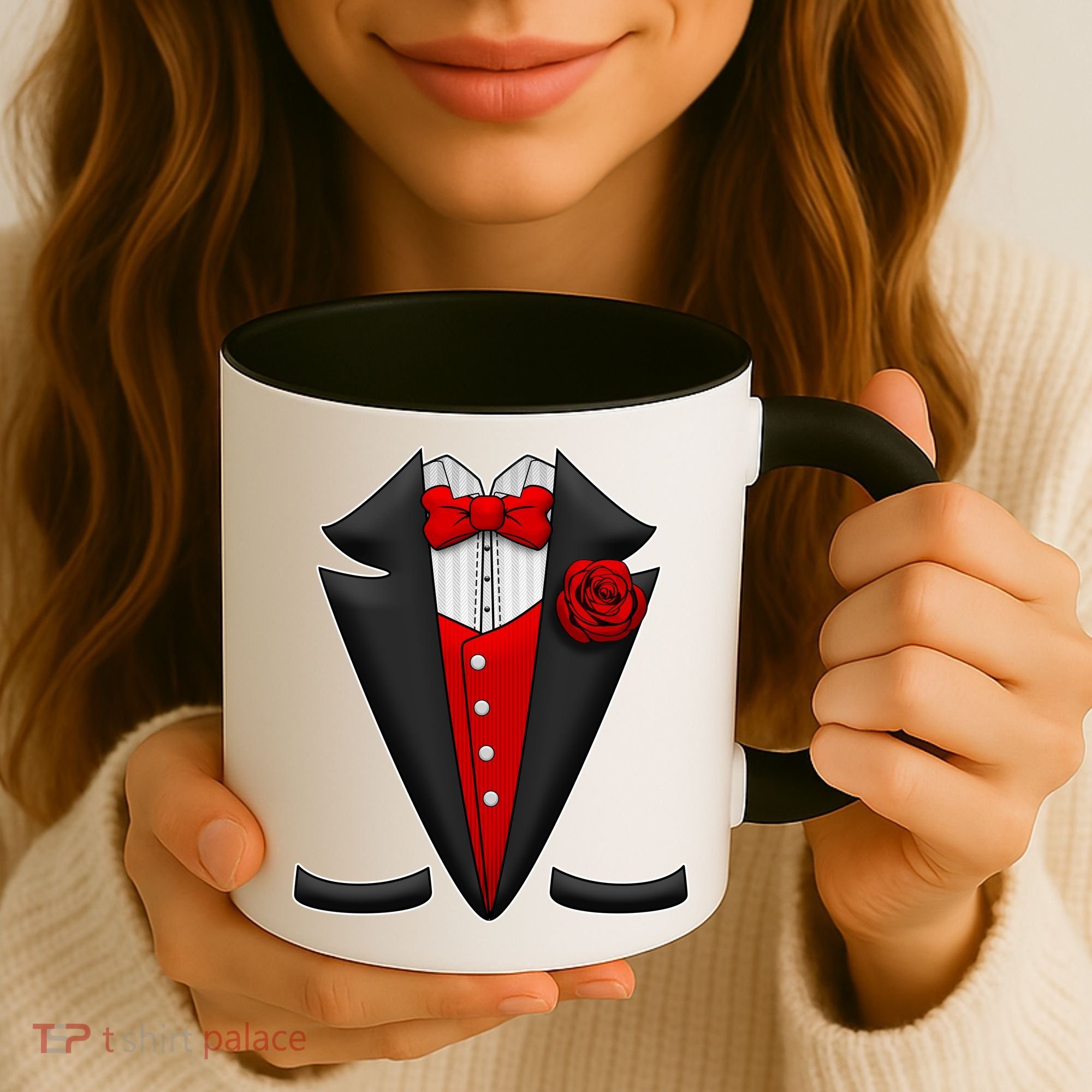 Red Rose Tuxedo Coffee Mug