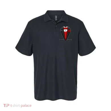 Red Rose Tuxedo Polo