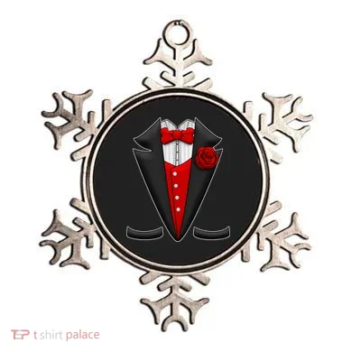 Red Rose Tuxedo Ornament
