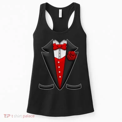 Red Rose Tuxedo Women's Tank Top