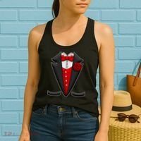 Red Rose Tuxedo Women's Tank Top thumb 2